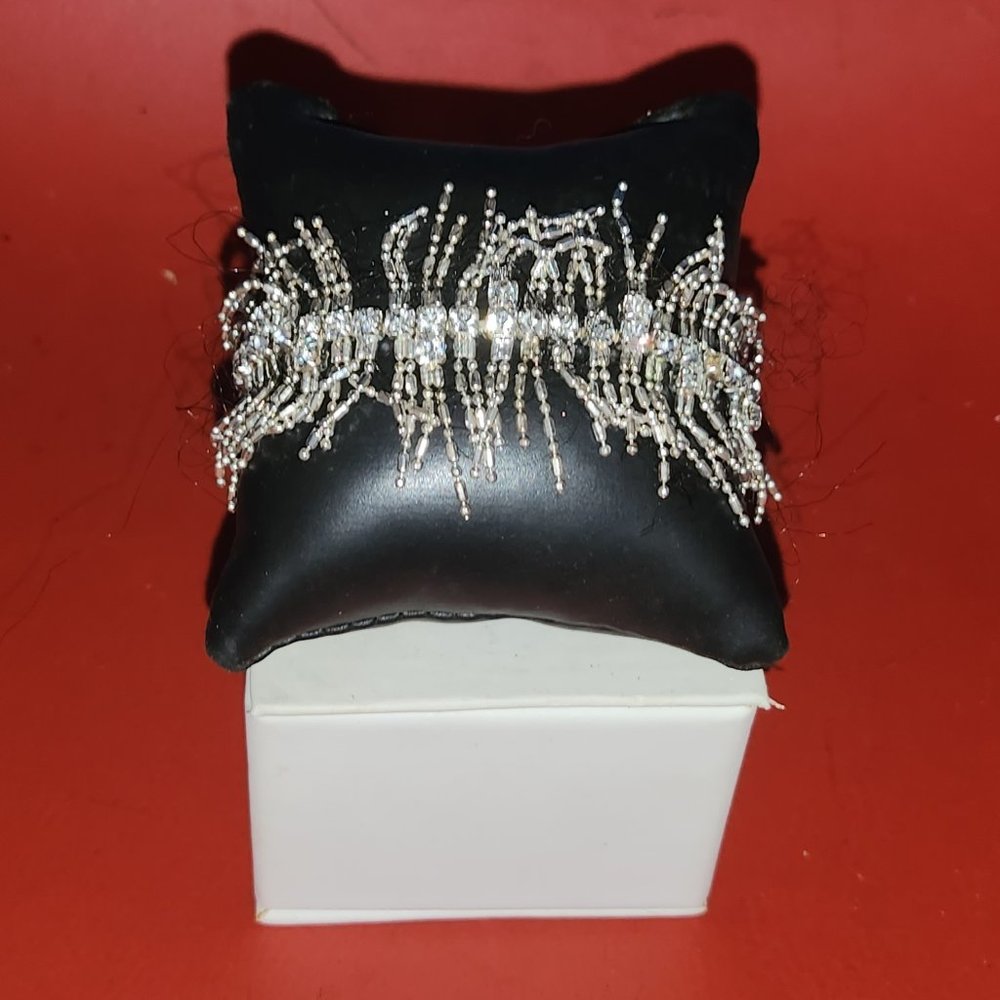 Silver Tinsel Bracelet